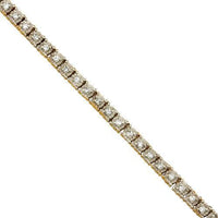 Thumbnail for Diamond Tennis Chain in 10k Yellow Gold 26.5 inches 3.69 Ctw 4 mm