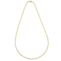 Thumbnail for Diamond Tennis Chain in 10k Yellow Gold 26 inches 15.25 Ctw 4 mm