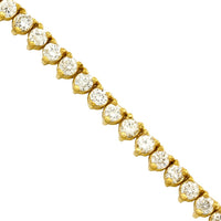 Thumbnail for Diamond Tennis Chain in 10k Yellow Gold 26 inches 15.25 Ctw 4 mm