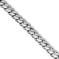 Thumbnail for 10k White Gold Cuban Link Chain 8.5 mm