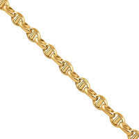 Thumbnail for 10K Yellow Gold Concave Anchor Link Chain 4 mm