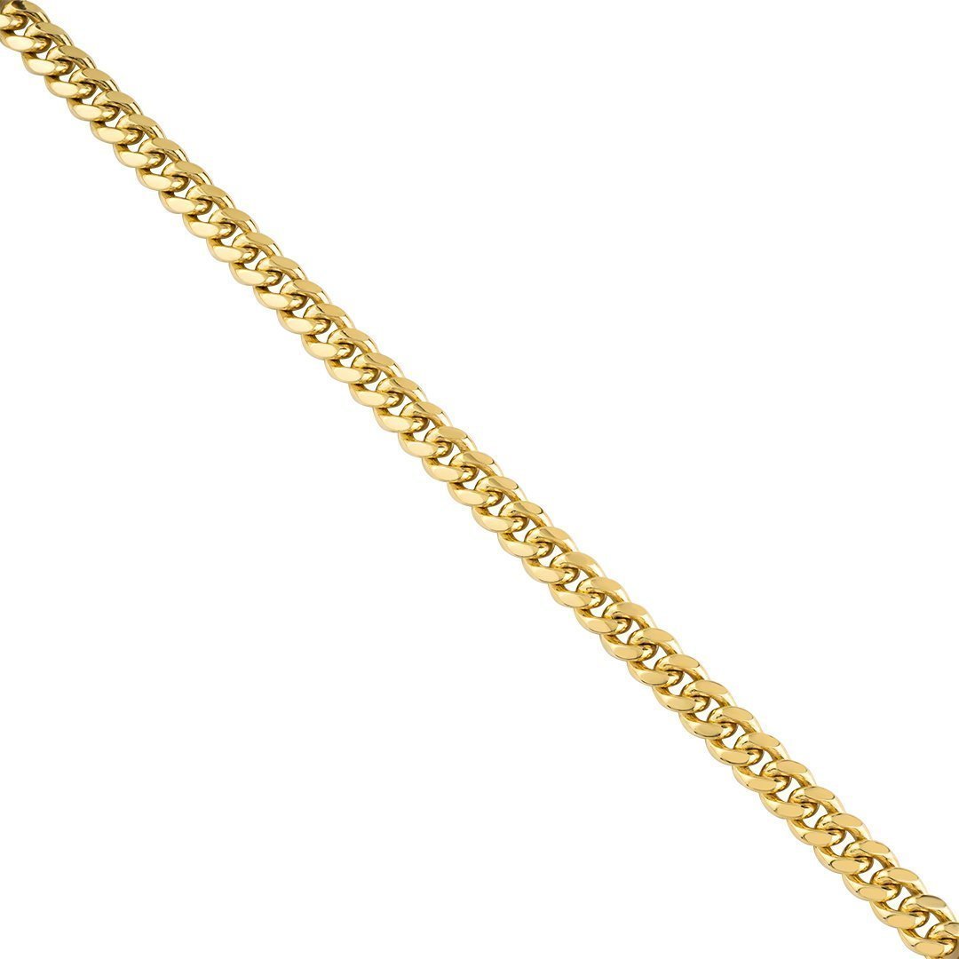 10k Yellow Gold Cuban Link Chain 8 mm