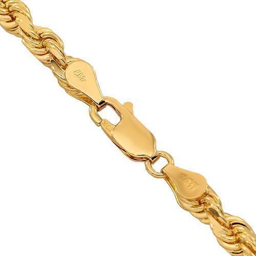 10K Yellow Gold Fancy Chain 4mm