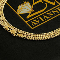 Thumbnail for 10K Yellow Hollow Gold Double Link Cuban Chain 5 mm