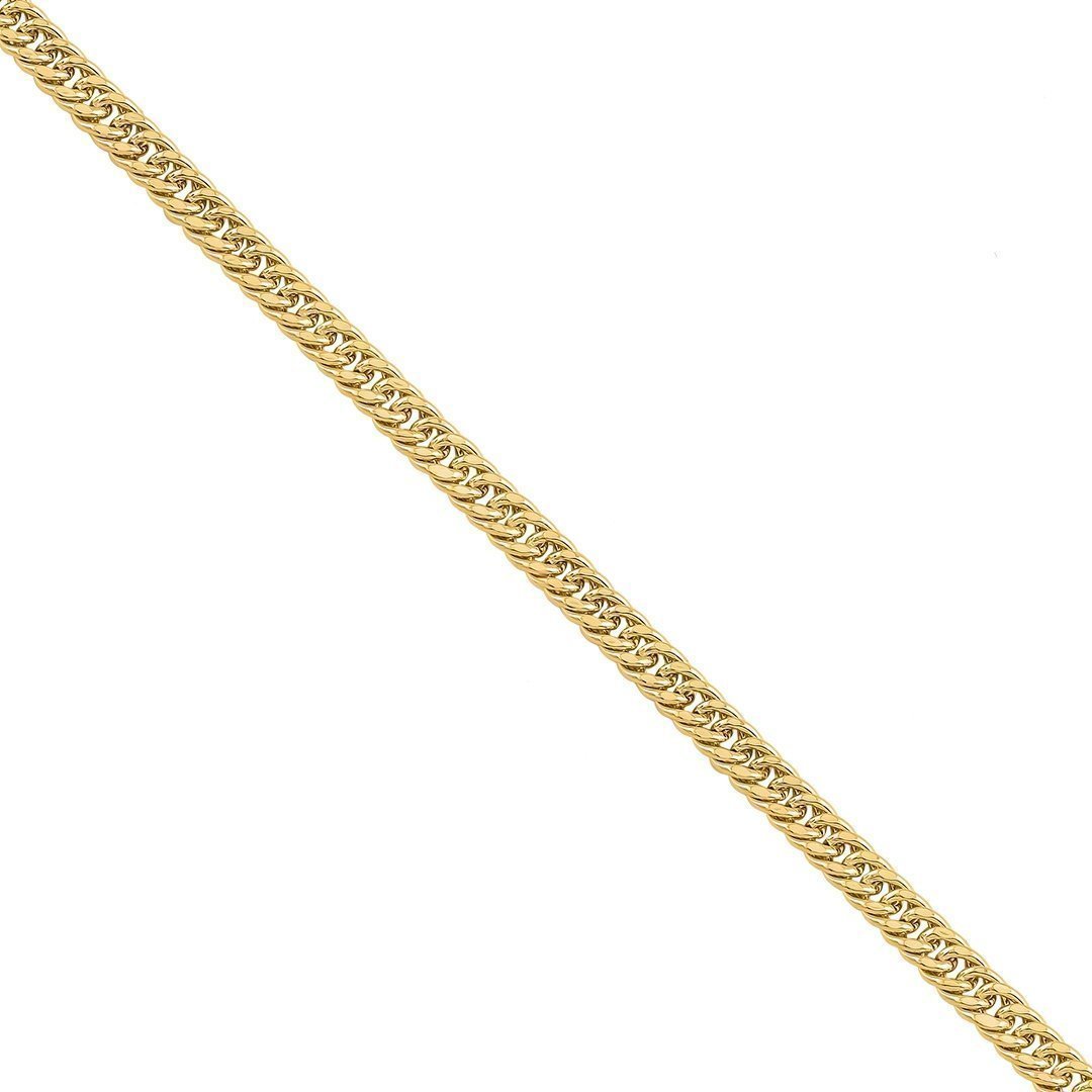 10K Yellow Hollow Gold Double Link Cuban Chain 5 mm