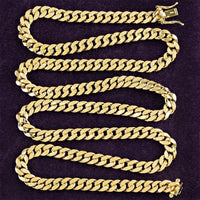 Thumbnail for 10k Yellow Semi-Solid Gold Cuban Link Chain 5.5 mm