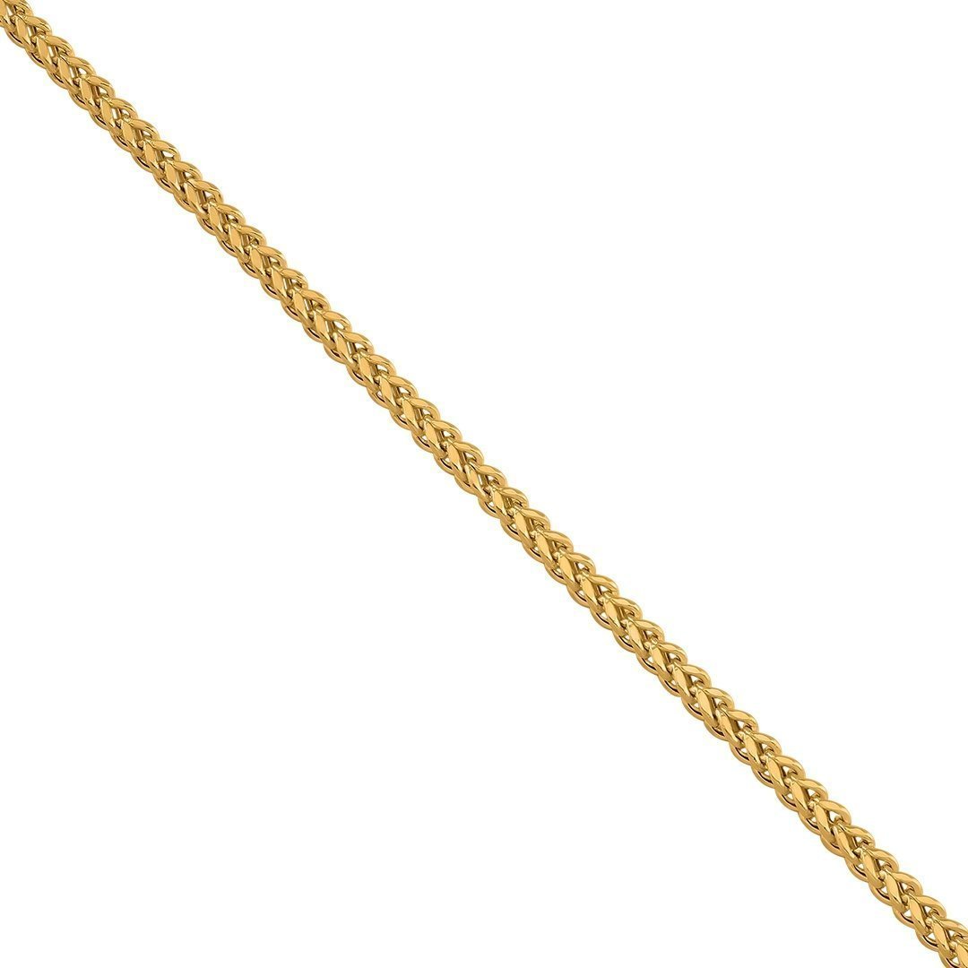 10K Yellow Solid Gold Mens Franco Chain 2.75 mm