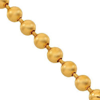 Thumbnail for 14K Rose Gold Mens Ball Bead Chain 4 mm