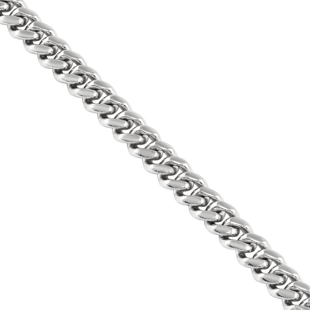 14k White Gold Cuban Chain 5.5 mm