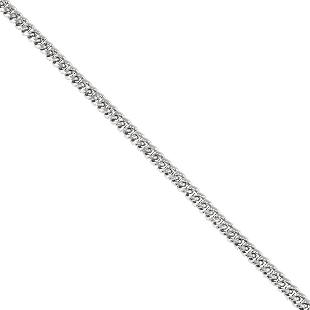 14k White Gold Cuban Chain 5.5 mm