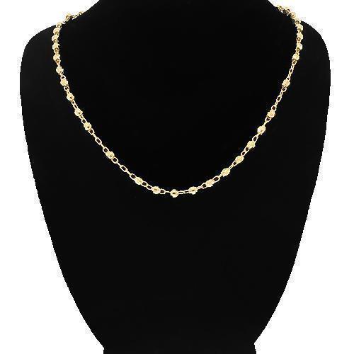 14K Yellow Gold Ball Bead Chain 3 mm