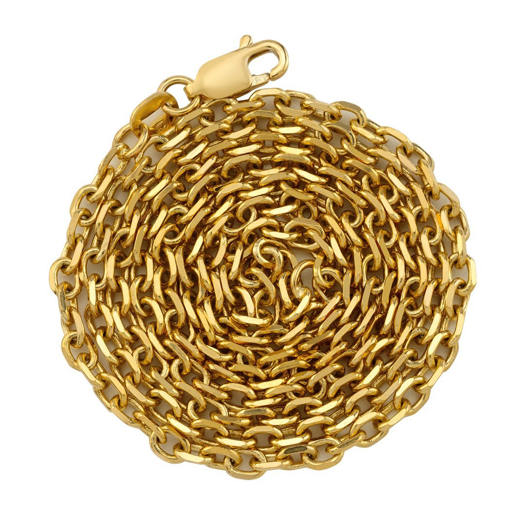 14k Yellow Gold Cable Chain 3 mm