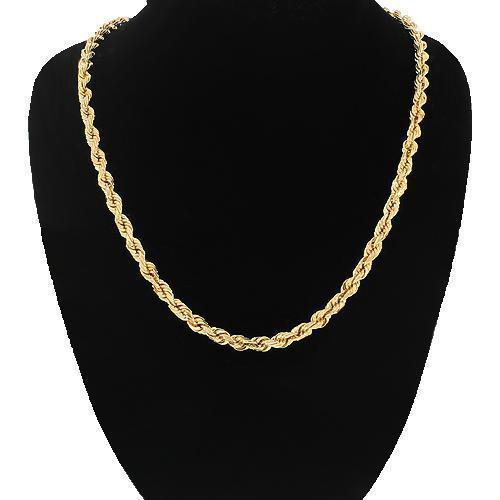 14K Yellow Gold Fancy Chain 3 mm