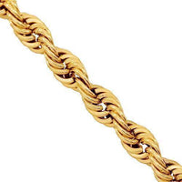 Thumbnail for 14K Yellow Gold Fancy Rope Chain 4 mm