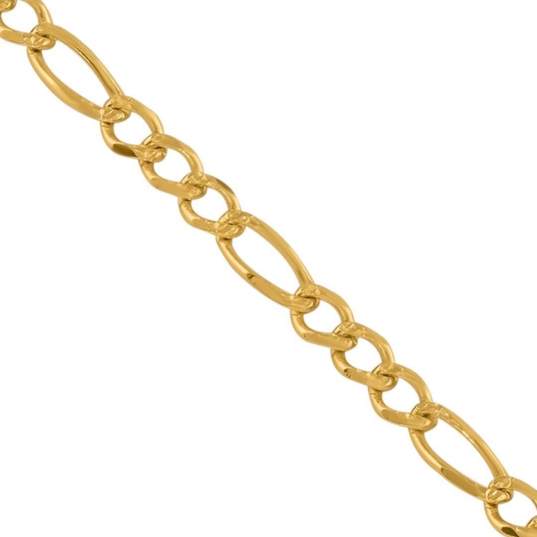 14k Yellow Gold Figaro Link Chain 2.5 mm