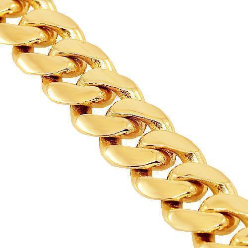 14K Yellow Gold Mens Cuban Chain 5.5 mm