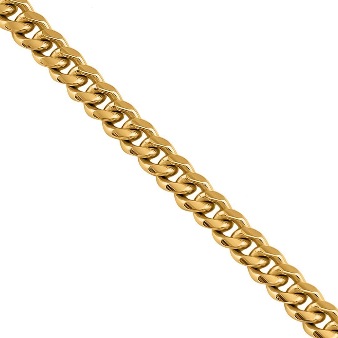 14k Yellow Gold Miami Cuban Link Chain 5 mm