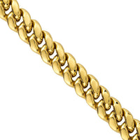 Thumbnail for 14k Yellow Gold Semi-Solid Cuban Link Chain 6.5 mm