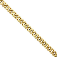 Thumbnail for Mens Cuban Link Chain in 14k Yellow Solid Gold 4 mm