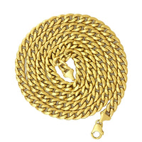 Thumbnail for Mens Hollow Cuban Link Chain in 10k Gold 34 inches