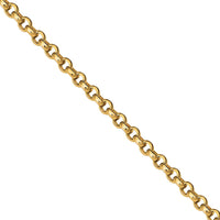 Thumbnail for Yellow / 18 in - 4.9 grams 10K Yellow Gold Curb Round Link Chain
